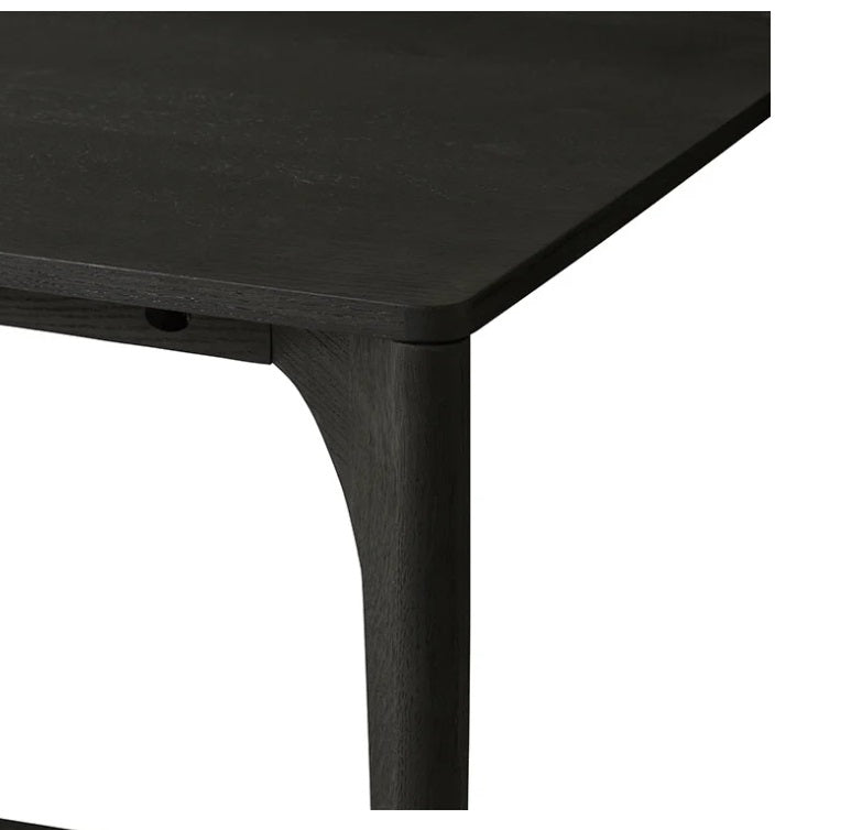 PRE ORDER - HUXLEY CURVE DINING TABLE - BLACK