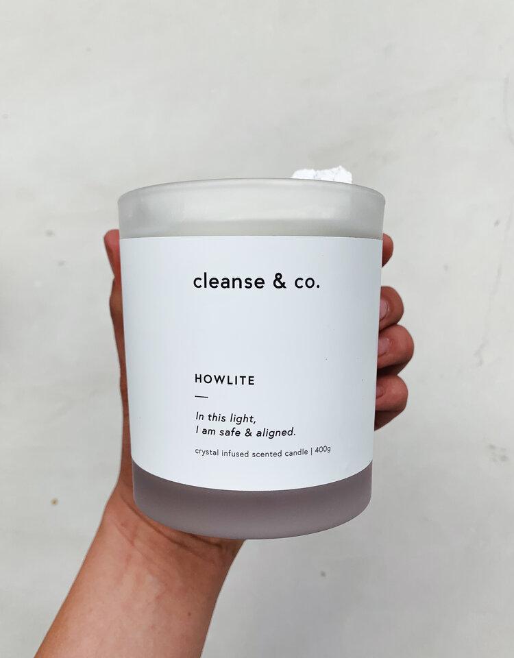 CLEANSE & CO CANDLE - HOWLITE - COCONUT LIME