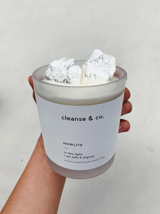 CLEANSE & CO CANDLE - HOWLITE - COCONUT LIME