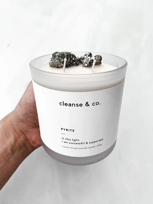 CLEANSE & CO CANDLE - PYRITE - CREAMY COCONUT